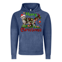 Vintage Denim maine coon cat merry christmas Vintage Hoodie - LillyAllenDesigns