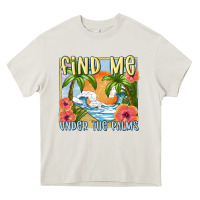 Cream find me under the palms Heavy Core Tee - MaliasSmallBusiness