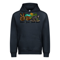 Navy peace love sloth bear Urban Hoodie - LillyAllenDesigns
