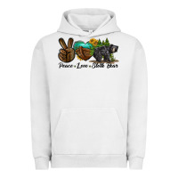 Pigment Lunar Rock peace love sloth bear Urban Hoodie - LillyAllenDesigns