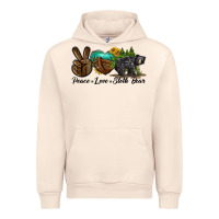Sandshell peace love sloth bear Urban Hoodie - LillyAllenDesigns