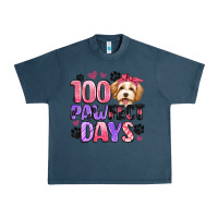 Midnight Navy 100 pawfect days Urban Heavy Tee - Artiststas