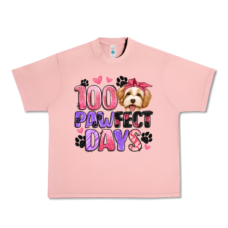 100 Pawfect Days Urban Heavy Tee by Artiststas | Teevron