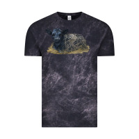 Cloud Black Black Angus Calf Illustrations Vintage Tee - LillyAllenDesigns