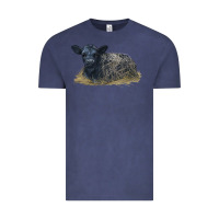 Vintage Denim Black Angus Calf Illustrations Vintage Tee - LillyAllenDesigns
