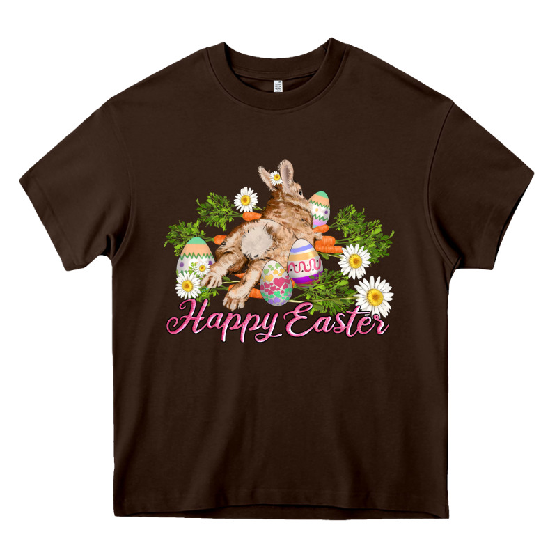 Easter Bunny With Carrots And Daisy Heavy Core Tee by AdoDesignShop | Teevron