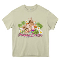Mossy easter bunny with carrots and daisy Heavy Core Tee - AdoDesignShop