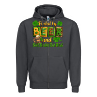Smoke St. Patrick's Fueled by beer and shenanigangs Zipper Hoodie - OliviaCreatesArt