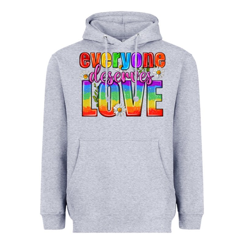 Everyone Deserves Love Pride Lgbtq Heavyweight Hoodie by BundleAndBundleShop | Teevron