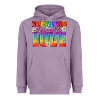 Lavender Everyone Deserves Love Pride Lgbtq Heavyweight Hoodie - BundleAndBundleShop