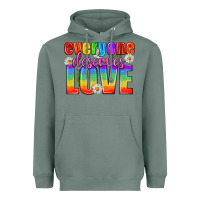 Sage Everyone Deserves Love Pride Lgbtq Heavyweight Hoodie - BundleAndBundleShop