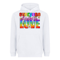 White Everyone Deserves Love Pride Lgbtq Heavyweight Hoodie - BundleAndBundleShop