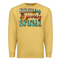 Antique Gold pray big worry small Premium Sweatshirt - BundleAndBundleShop