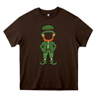 Chocolate Brown leprechaun boy faceless Heavy Core Tee - MaliasSmallBusiness