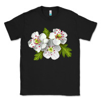 Black Hawthorn Flower Classic Tee - LillyAllenDesigns