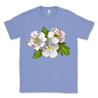 Colony Blue Hawthorn Flower Classic Tee - LillyAllenDesigns