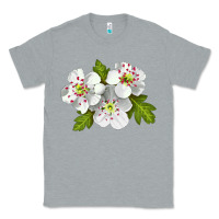 Heather Grey Hawthorn Flower Classic Tee - LillyAllenDesigns