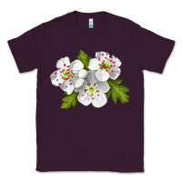 Plum Hawthorn Flower Classic Tee - LillyAllenDesigns
