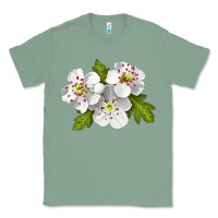 Sage Hawthorn Flower Classic Tee - LillyAllenDesigns
