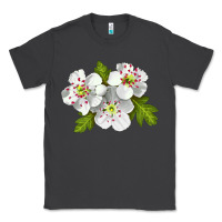 Smoke Hawthorn Flower Classic Tee - LillyAllenDesigns