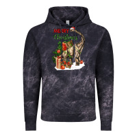 Cloud Black merry christmas brachiosaurus Vintage Hoodie - LillyAllenDesigns
