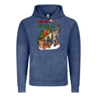 Vintage Denim merry christmas brachiosaurus Vintage Hoodie - LillyAllenDesigns