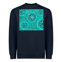 Navy glitter turquoise Heavyweight Sweatshirt - TumblerDesignByShophia