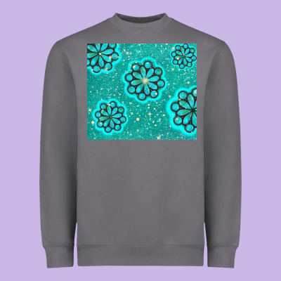 Glitter Turquoise Heavyweight Sweatshirt Designed By Tumblerdesignbyshophia