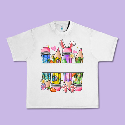 Easter Teacher Pencils Urban Heavy Tee Designed By Artiststas