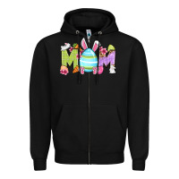 Black Easter mom Zipper Hoodie - OliviaCreatesArt
