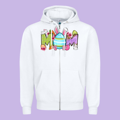 Easter Mom Zipper Hoodie Designed By Oliviacreatesart