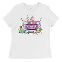 White hip hop easter Ladies Tee - MaliasSmallBusiness