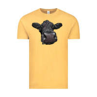 Vintage Mustard Black Angus Heifer Vintage Tee - LillyAllenDesigns