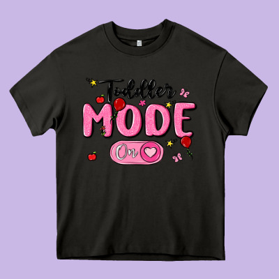 Toddler Mode On Heavy Core Tee Designed By Maliassmallbusiness
