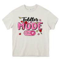 Cream toddler mode on Heavy Core Tee - MaliasSmallBusiness