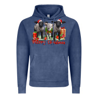 Vintage Denim merry christmas baby sheeps Vintage Hoodie - LillyAllenDesigns