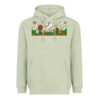 Matcha Baseball Glove With Leopard Libbey Glass Heavyweight Hoodie - BundleAndBundleShop