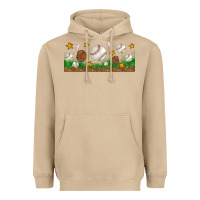 Mushroom Baseball Glove With Leopard Libbey Glass Heavyweight Hoodie - BundleAndBundleShop