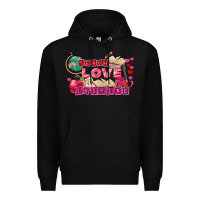 Black Valentine's Day teach love inspire Premium Hoodie - FaDigitalArtStudio