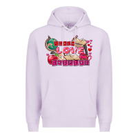 Lilac Valentine's Day teach love inspire Premium Hoodie - FaDigitalArtStudio