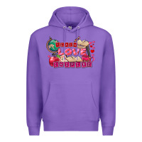 Valentine's Day Teach Love Inspire Premium Hoodie | Teevron
