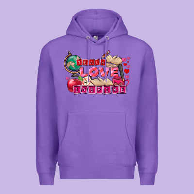 Valentine's Day Teach Love Inspire Premium Hoodie Designed By Fadigitalartstudio
