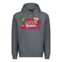 Rock Valentine's Day teach love inspire Premium Hoodie - FaDigitalArtStudio