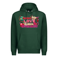 Sports Green Valentine's Day teach love inspire Premium Hoodie - FaDigitalArtStudio