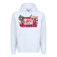 White Valentine's Day teach love inspire Premium Hoodie - FaDigitalArtStudio