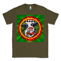 Army Green christmas baby holstein face Classic Tee - LillyAllenDesigns