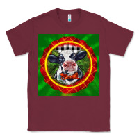 Burgundy christmas baby holstein face Classic Tee - LillyAllenDesigns