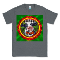 Charcoal Heather christmas baby holstein face Classic Tee - LillyAllenDesigns