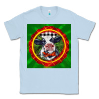 Dusty Blue christmas baby holstein face Classic Tee - LillyAllenDesigns