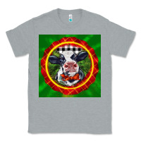 Heather Grey christmas baby holstein face Classic Tee - LillyAllenDesigns
